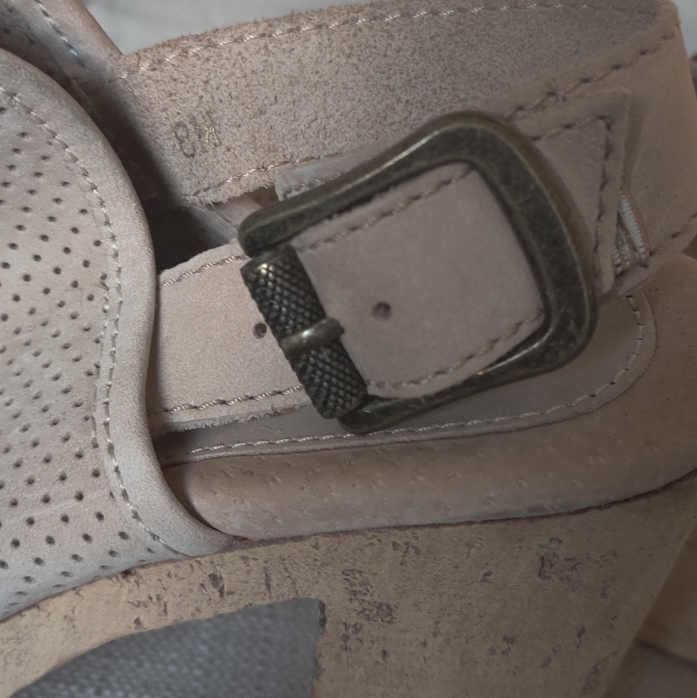 Ladies Sbicca Chunky Cork Heels - Picture 7 of 8